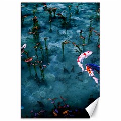 Fish Koi Carp Canvas 20  X 30  by Cemarart