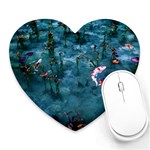 Fish Koi Carp Heart Mousepad Front