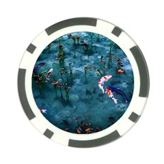 Fish Koi Carp Poker Chip Card Guard by Cemarart