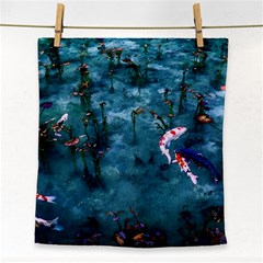 Fish Koi Carp Face Towel by Cemarart