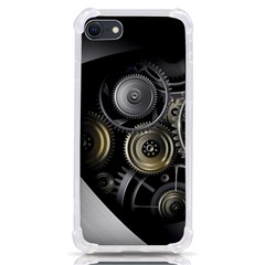 Abstract Style Gears Gold Silver Iphone Se by Cemarart