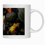 Koi Fish Clown Pool Stone White Mug Right