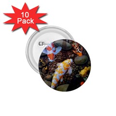 Koi Fish Clown Pool Stone 1 75  Buttons (10 Pack) by Cemarart