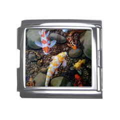 Koi Fish Clown Pool Stone Mega Link Italian Charm (18mm) by Cemarart