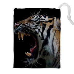 Angry Tiger Roar Drawstring Pouch (4xl)