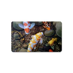 Koi Fish Clown Pool Stone Magnet (name Card)