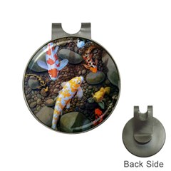 Koi Fish Clown Pool Stone Hat Clips With Golf Markers by Cemarart