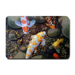 Koi Fish Clown Pool Stone Small Doormat