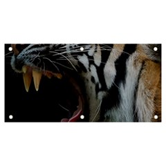 Angry Tiger Roar Banner And Sign 6  X 3  by Cemarart