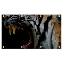 Angry Tiger Roar Banner And Sign 7  X 4  by Cemarart