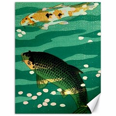 Japanese Koi Fish Canvas 18  X 24  by Cemarart