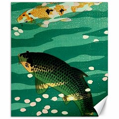 Japanese Koi Fish Canvas 20  X 24 