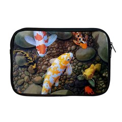 Koi Fish Clown Pool Stone Apple Macbook Pro 17  Zipper Case by Cemarart