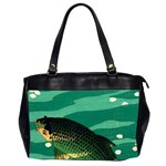 Japanese Koi Fish Oversize Office Handbag (2 Sides) Front