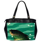 Japanese Koi Fish Oversize Office Handbag (2 Sides) Back