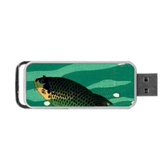 Japanese Koi Fish Portable Usb Flash (two Sides)