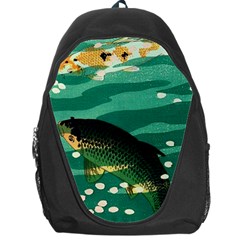 Japanese Koi Fish Backpack Bag by Cemarart