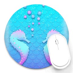 Seahorse Round Mousepad