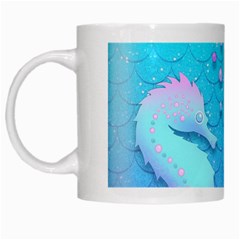 Seahorse White Mug