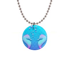 Seahorse 1  Button Necklace