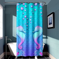 Seahorse Shower Curtain 36  X 72  (stall) 