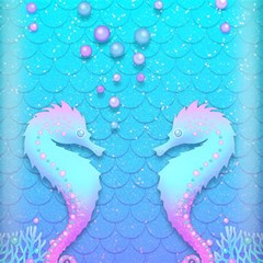 Seahorse Play Mat (square) by Cemarart