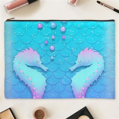 Seahorse Cosmetic Bag (xxxl) by Cemarart