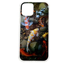 Koi Fish Clown Pool Stone Iphone 12 Pro Max Tpu Uv Print Case by Cemarart