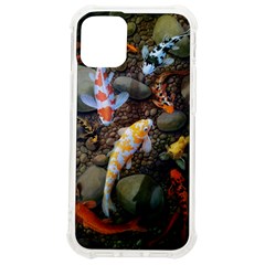 Koi Fish Clown Pool Stone Iphone 12 Mini Tpu Uv Print Case	 by Cemarart