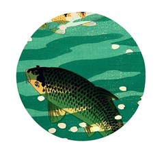 Japanese Koi Fish Mini Round Pill Box by Cemarart