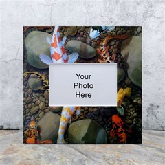 Koi Fish Clown Pool Stone White Box Photo Frame 4  X 6  by Cemarart