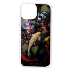 Koi Fish Clown Pool Stone Iphone 13 Mini Tpu Uv Print Case by Cemarart