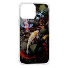 Koi Fish Clown Pool Stone Iphone 13 Pro Max Tpu Uv Print Case by Cemarart