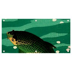 Japanese Koi Fish Banner And Sign 4  X 2 