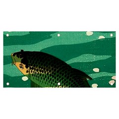 Japanese Koi Fish Banner And Sign 6  X 3 