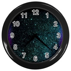 Abstract Effect Gold Led Light Pink Purple Red Wall Clock (black) by Cemarart