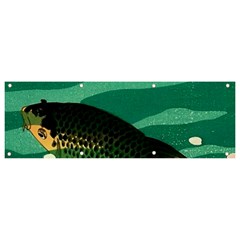 Japanese Koi Fish Banner And Sign 9  X 3 