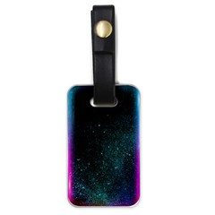 Abstract Effect Gold Led Light Pink Purple Red Luggage Tag (one Side) by Cemarart