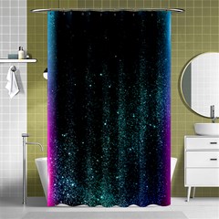 Abstract Effect Gold Led Light Pink Purple Red Shower Curtain 48  X 72  (small)  by Cemarart