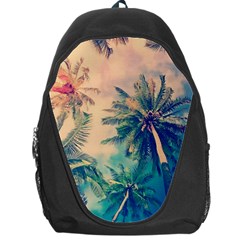 Palm Trees Beauty Nature Clouds Summer Backpack Bag by Cemarart