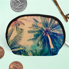 Palm Trees Beauty Nature Clouds Summer Accessory Pouch (medium) by Cemarart