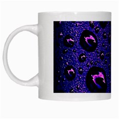 Purple Waterdrops Water Drops White Mug by Cemarart