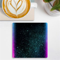 Abstract Effect Gold Led Light Pink Purple Red Uv Print Square Tile Coaster  by Cemarart