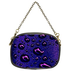 Purple Waterdrops Water Drops Chain Purse (two Sides) by Cemarart