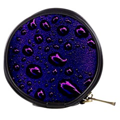 Purple Waterdrops Water Drops Mini Makeup Bag