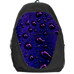 Purple Waterdrops Water Drops Backpack Bag by Cemarart