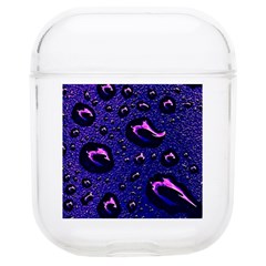 Purple Waterdrops Water Drops Soft Tpu Airpods 1/2 Case by Cemarart