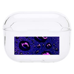 Purple Waterdrops Water Drops Hard Pc Airpods Pro Case by Cemarart