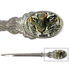 Angry Tiger Animal Broken Glasses Letter Opener by Cemarart