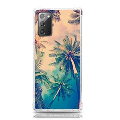 Palm Trees Beauty Nature Clouds Summer Samsung Galaxy Note 20 Tpu Uv Case by Cemarart